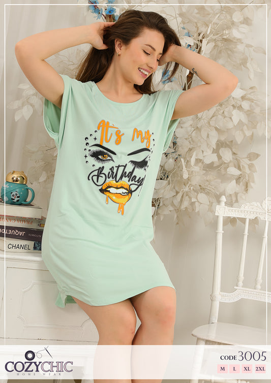 It’s My Birthday Night Shirt – Mint
